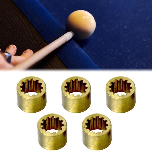 ビリヤードキューフェルール プールキュースティックフェルール コンパクト 軽量 プールキューチップ 10mm 歯付き