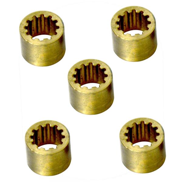 ビリヤードキューフェルール プールキュースティックフェルール コンパクト 軽量 プールキューチップ 10mm 歯付き