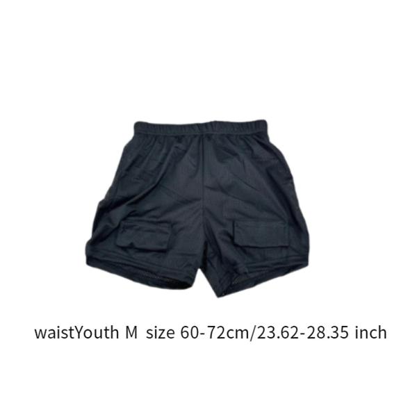 メンズ ルーズ ホッケー ショーツ プロフェッショナル ジョックパンツ サッカー 野球 フットボール用 M クロッチシェルなし