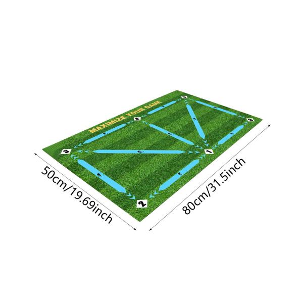 サッカートレーニングマットラグ 滑り止めサッカートレーニングマット 家庭用 初心者向け 50 cmx80 cm