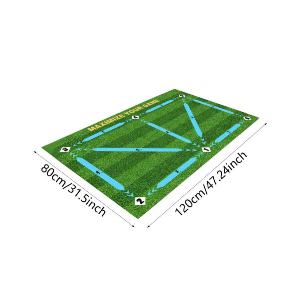 サッカートレーニングマットラグ 滑り止めサッカートレーニングマット 家庭用 初心者向け 80 cmx120 cm