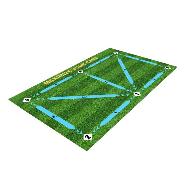 サッカートレーニングマットラグ 滑り止めサッカートレーニングマット 家庭用 初心者向け 80 cmx120 cm