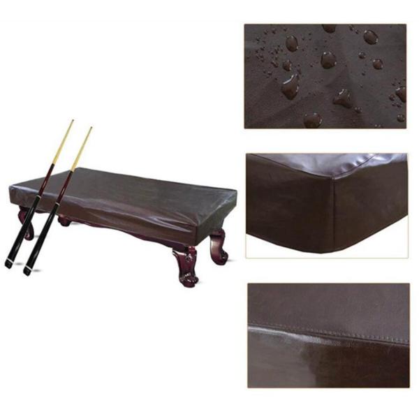 ビリヤード台カバー 実用的 耐候性 防水 ビリヤード台プロテクター ブラウン 7フィート