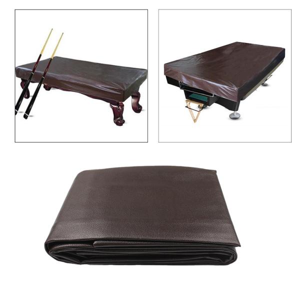ビリヤード台カバー 実用的 耐候性 防水 ビリヤード台プロテクター ブラウン 7フィート