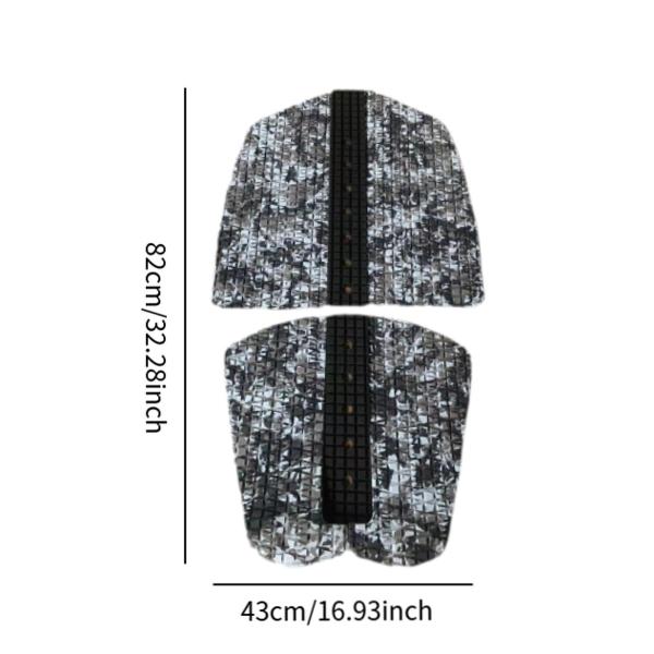 サーフトラクションパッド 滑り止めアクセサリー パドルボード サーフィン ロングボード用 6個 ブラック