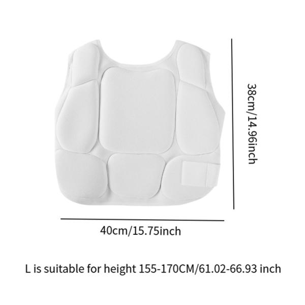 空手用胸部プロテクター ポータブルガード サンダ ムエタイ用 L