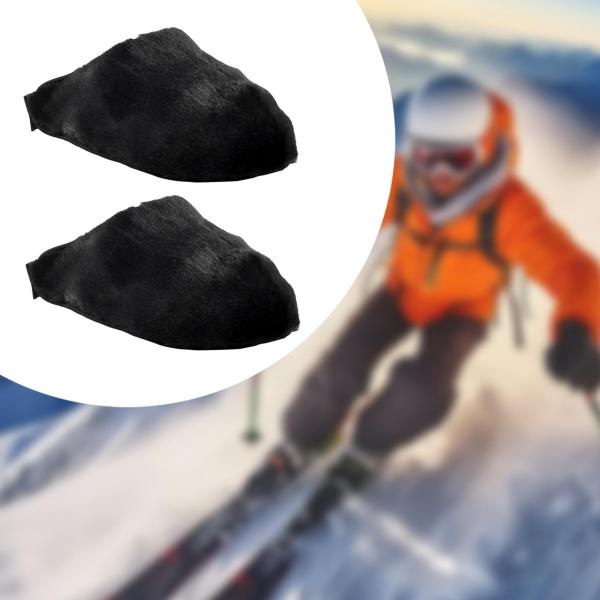 スキーブーツカバー 快適なスノーシューカバー スキープレゼント ウィンタースポーツ S ブラック