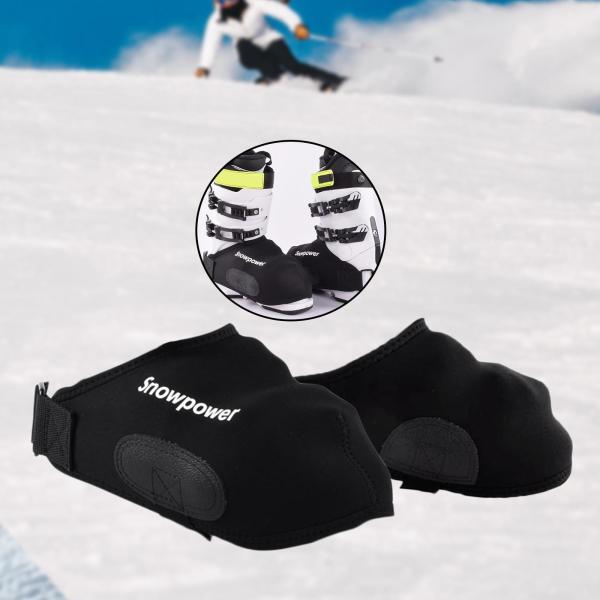 スキー スノーブーツカバー 靴カバー 1組 ウィンタースポーツ ハイキング 登山用 EU サイズ 37〜42