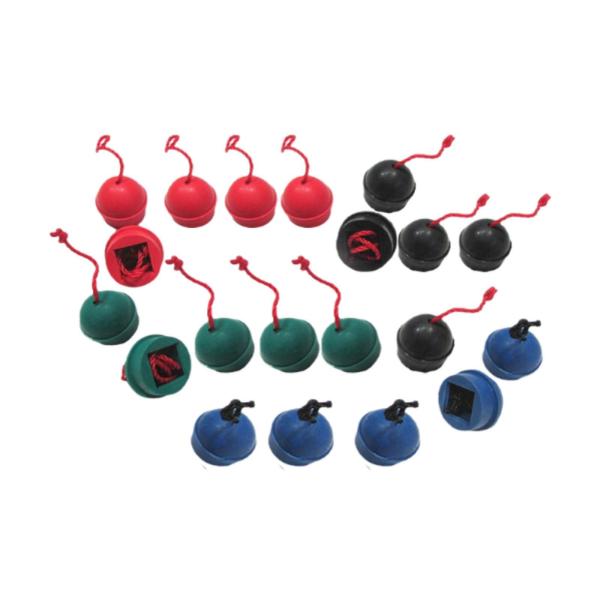 ビリヤードチョークホルダー 20個 チョークケース プール コード付き ゴム チョークを保護 実用ツール ビリヤードチョークキャリア ラウンド