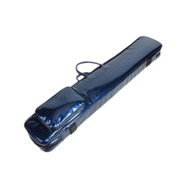 ビリヤード スティック ホルダー バッグ 1/2 キュー ケース プール キュー キャリー ケース 愛好家用 ブルー