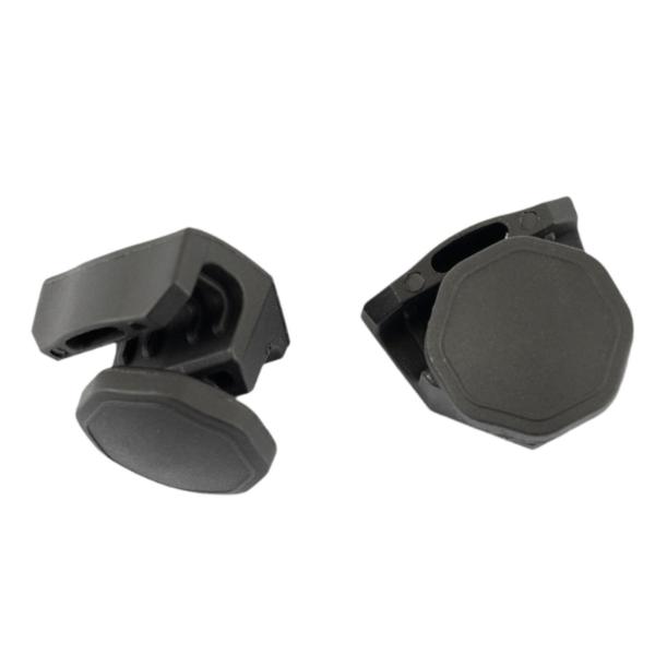 フットボールバイザークリップ ヘルメットアクセサリー 軽量多目的ハードウェア ヘルメット修理セット ファスナー ラグビーフットボール用 2個