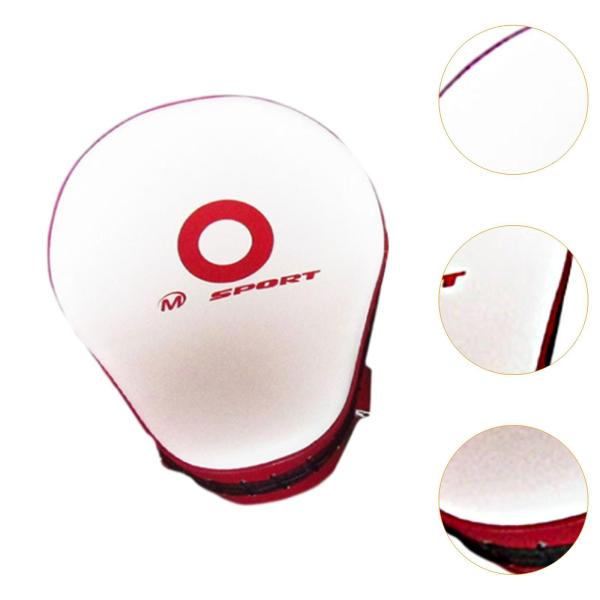 ボクシング パッド フォーカス PU レザー アクセサリー パンチ ミット MMA テコンドー 道場用 ホワイト