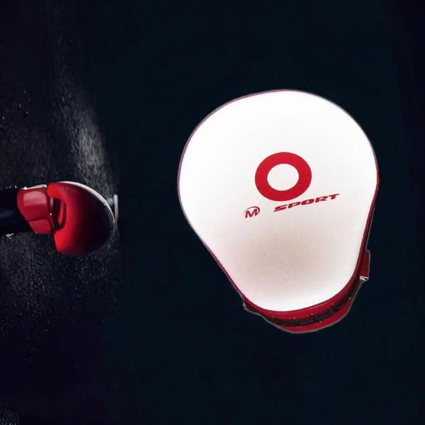 ボクシング パッド フォーカス PU レザー アクセサリー パンチ ミット MMA テコンドー 道場用 ホワイト