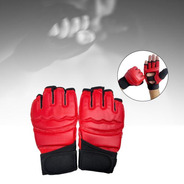 MMA グローブ スパーリング 防水 グラップリング スパーリング テコンドー パンチングバッグ用 レッド XXL
