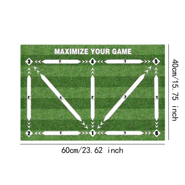 フットボールトレーニングマット 子供用 ショックドリブル サイレントスターター サッカートレーニングマット 40 cmx60 cm