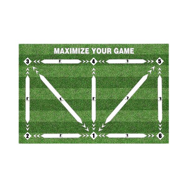 フットボールトレーニングマット 子供用 ショックドリブル サイレントスターター サッカートレーニングマット 40 cmx60 cm