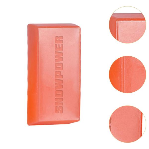 スノーボードワックス スキー・スノーボードアクセサリー 軽量用品 スキーワックス スノーブロックワックス シングルボード用 日常メンテナンス , 赤