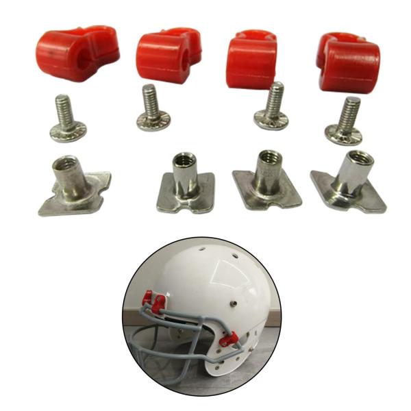ラグビーヘルメットクリップネジコンパクトアクセサリーユニバーサルヘルメットハードウェア修正クリップサッカーホッケー大人ソフトボール用