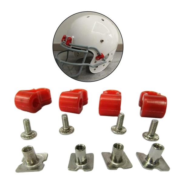ラグビーヘルメットクリップネジコンパクトアクセサリーユニバーサルヘルメットハードウェア修正クリップサッカーホッケー大人ソフトボール用