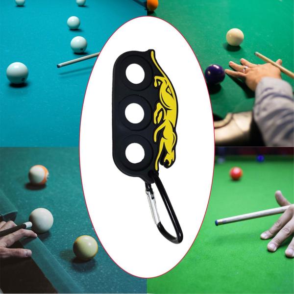 プールキュージョイントプロテクターホルダー、ジョイントプロテクターギャザーバックル付きビリヤードトレーニングラック、ホールドツール保護キャップホルダー