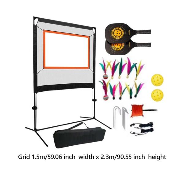 バドミントン ネット セット 羽根付き 交換用 キャリーバッグ付き ラケット付き スポーツネット スポーツ練習 裏庭 初心者用