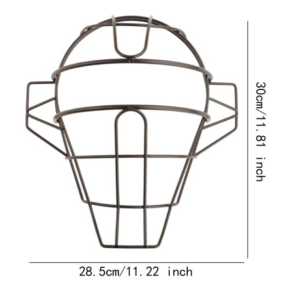 野球フェイスガード軽量バッティングヘルメットフェイスカバースポーツソフトボール用31x11cmブラック