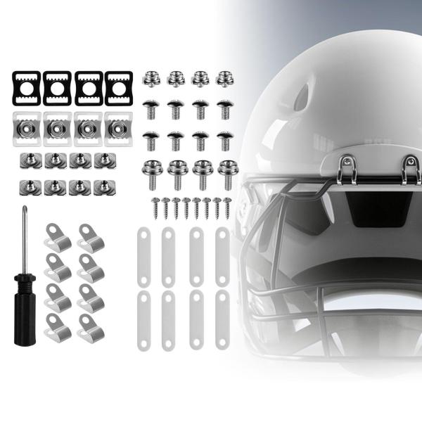 57x ホッケーヘルメット修理キットフットボールヘルメットハードウェアキットドライバー交換アクセサリースポーツサッカーソフトボール用