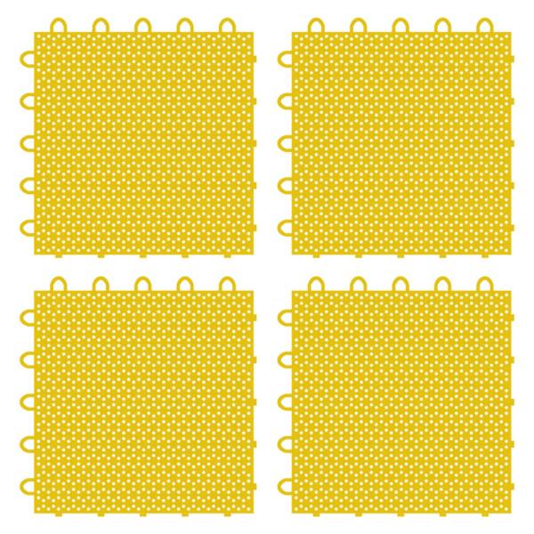 ドライランドアイスタイル 4枚 ポータブル スポーツトレーニングツール パススティックハンドリング イエロー