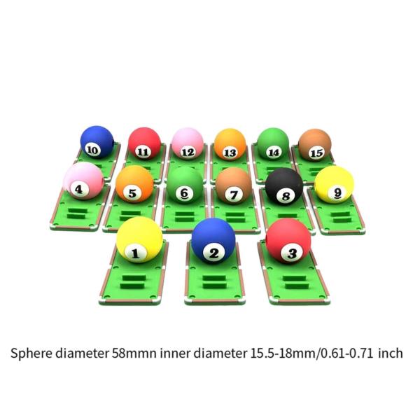 15 個ビリヤードストロークトレーナービリヤードエクササイザービリヤードキューアクセサリーキュースティックトレーニングプールキューストロークトレーナー