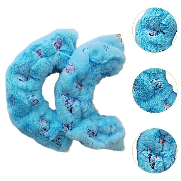 アイススケートブレードカバーアイススケートガードぬいぐるみポータブルスケートブレードプロテクターブルー