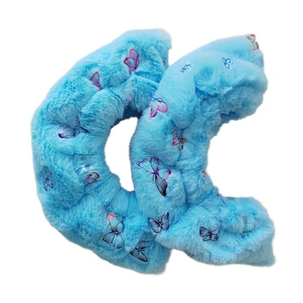 アイススケートブレードカバーアイススケートガードぬいぐるみポータブルスケートブレードプロテクターブルー