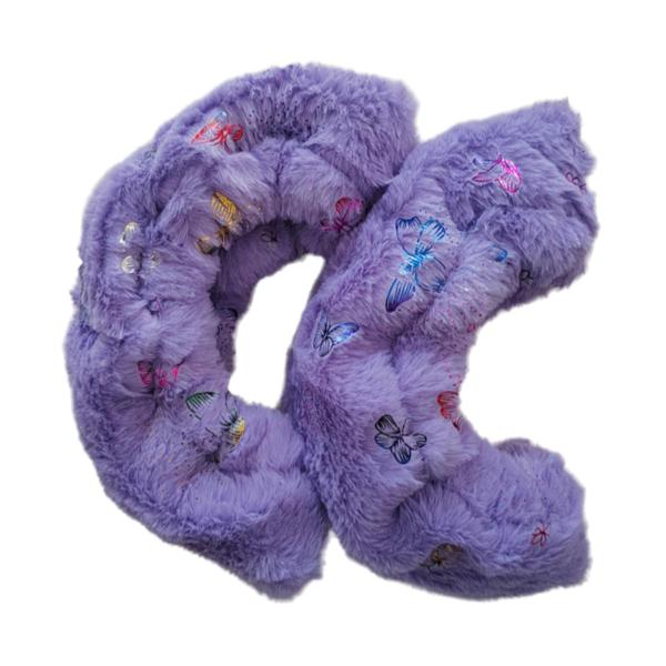 アイススケートブレードカバーアイススケートガードぬいぐるみポータブルスケートブレードプロテクターパープル