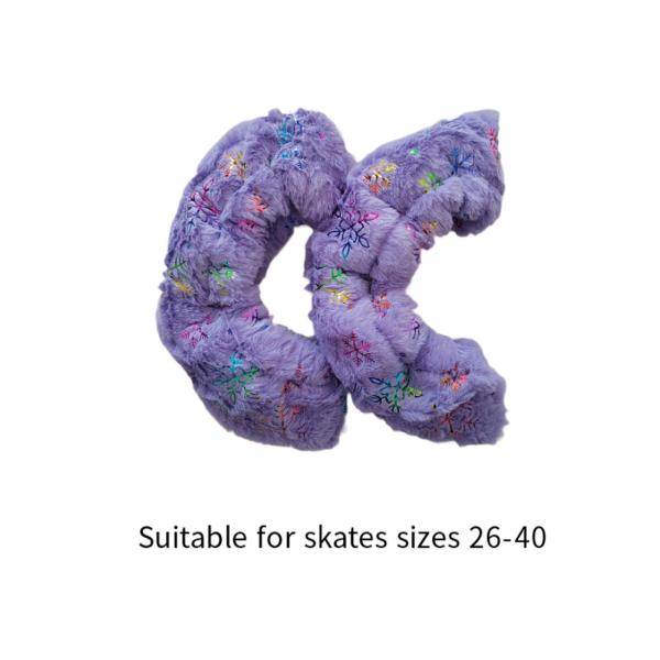 アイススケートブレードカバーぬいぐるみプロテクター練習用アイススケートホッケースケートパープル