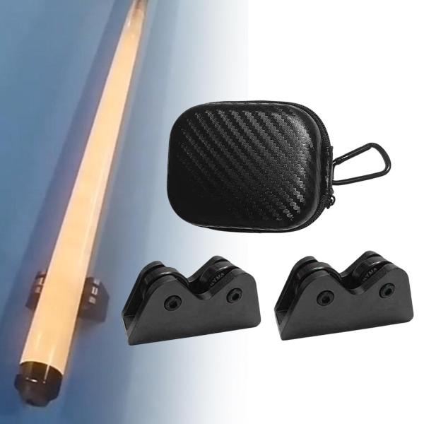 2x ビリヤード キュー 真直度チェッカー スヌーカー クラブ ローラー 真直度検出 ブラック