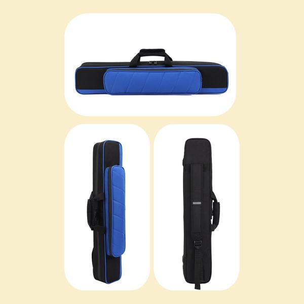 ビリヤード キュー ケース 1/2 ジョイント キュー ケース ビリヤード プール キュー スティック キャリング ケース ブルー