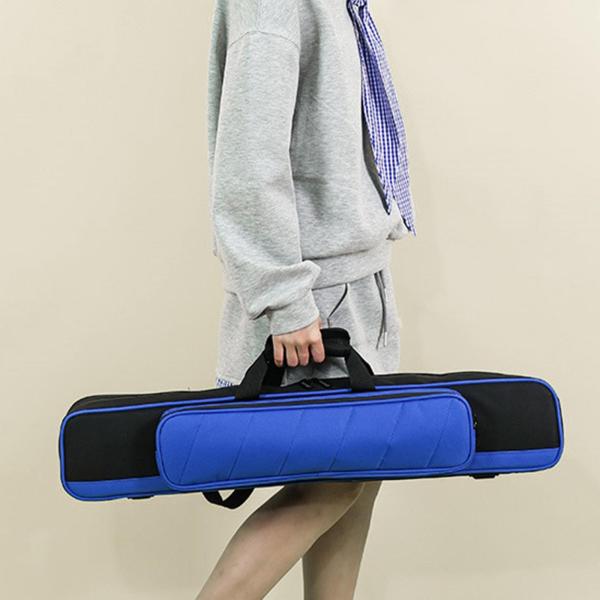 ビリヤード キュー ケース 1/2 ジョイント キュー ケース ビリヤード プール キュー スティック キャリング ケース ブルー