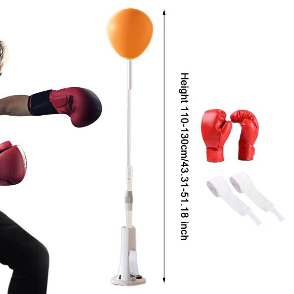 パンチングバッグ スタンド付き ボクシング リアクションボール MMA ワークアウト フィットネス ポータブル ラップストラップ付き グローブ付き 高