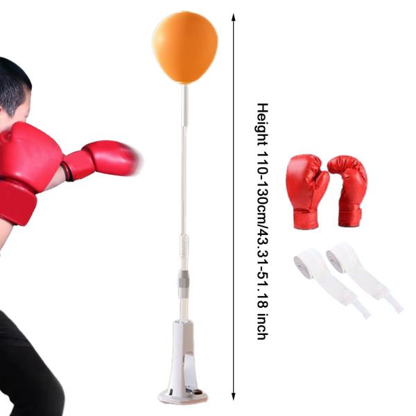 パンチングバッグ スタンド付き ボクシング リアクションボール MMA ワークアウト フィットネス ポータブル ラップストラップ付き グローブ付き 高