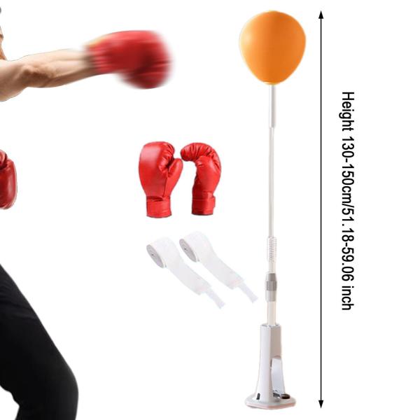 パンチングバッグ スタンド付き ボクシング リアクションボール MMA ワークアウト フィットネス ポータブル ラップストラップ付き グローブ付き 高