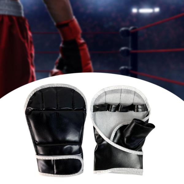 空手三田トレーニング用ハーフフィンガーボクシンググローブパンチンググローブ2個