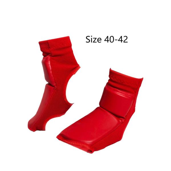 ボクシング フットプロテクター  ノンスリップ フットギア サンダ パンチングバッグ キック用 L レッド