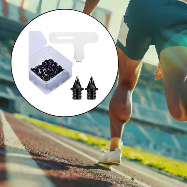 50xトラックシュークススパイクの交換用スパイク練習用スプリントブラックのトラックシューズ