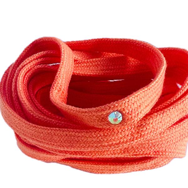 アイスホッケースケートレース260cm 102.36インチホッケーレースブーツのフィギュアスケートオレンジ