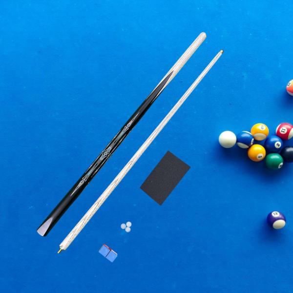 木製プールキュースティックビリヤードキューチャイニーズブラック