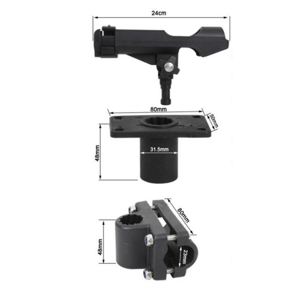 釣り竿ホルダーブラケットロッドラック調整可能ポータブルインフレータブルボート釣りポールマウントホルダーボートローイングのサポート