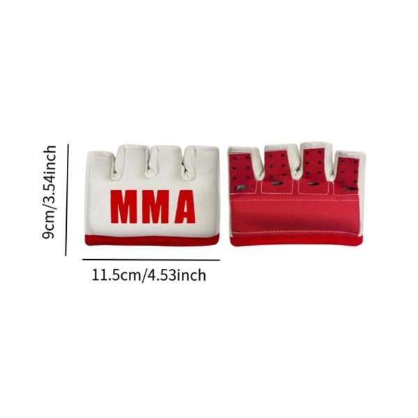 MMAジェルボクシンググローブフィットネススポーツミトンスパーリングムエタイグラップリングホワイト
