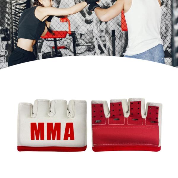 MMAジェルボクシンググローブフィットネススポーツミトンスパーリングムエタイグラップリングホワイト