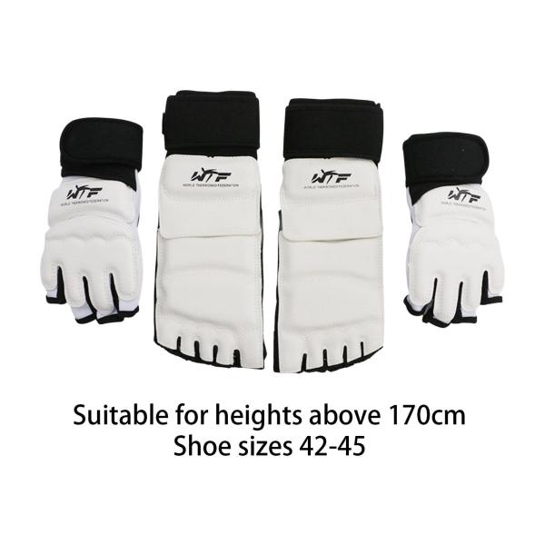 テコンドーハンドアンドフットプロテクターフットガードカンフーグラップリングレスリングXL
