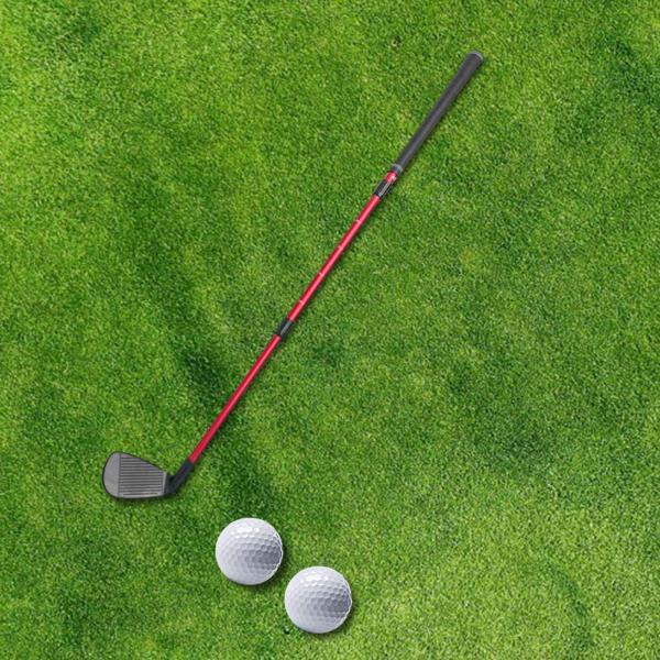  チッパー クラブ 伸縮式 スケール付き 屋外 ポータブル トレーニング  ウェッジ ブラック レッド