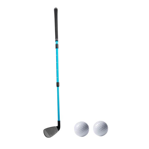  チッパー クラブ 伸縮式 スケール付き 屋外 ポータブル トレーニング  ウェッジ ブラック ブルー